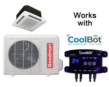 Coolbot Cassette air conditioner 12000btu. Works with Coolbot.